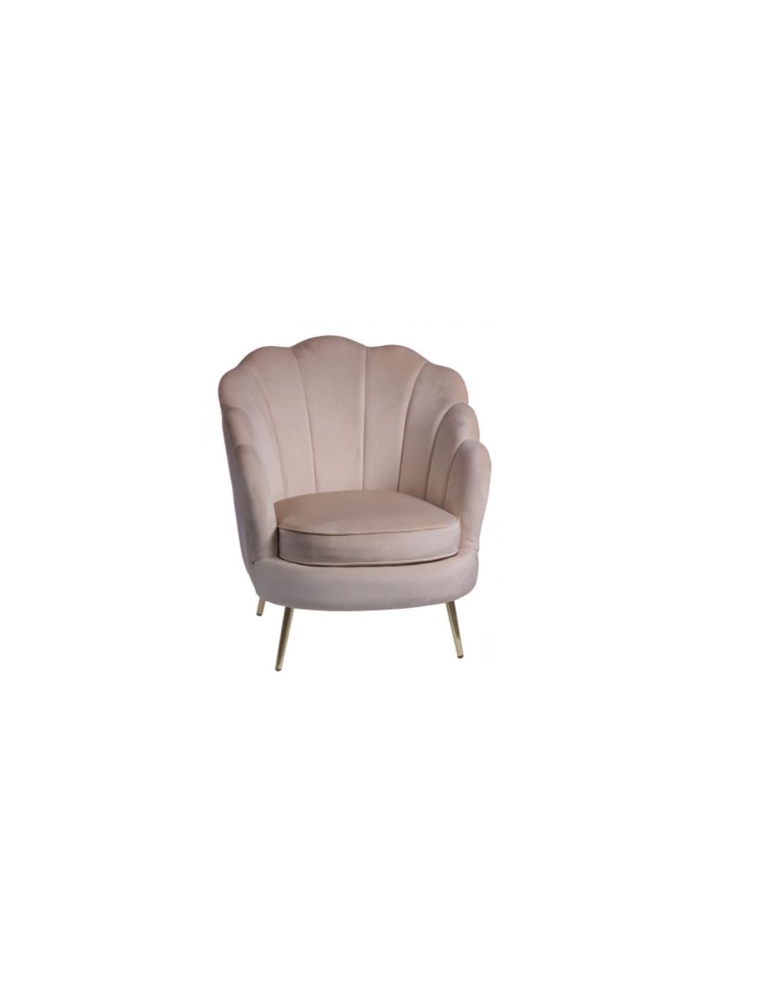 POLTRONA 67944 MASCA VELLUTO CREMA CM.75X71X84H su TreG Ingrosso