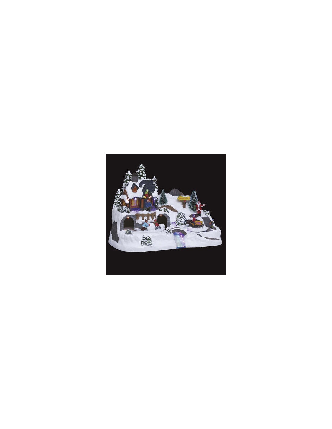 VILLAGGIO CASA BABBO NATALE C/LUCI LED su TreG Ingrosso