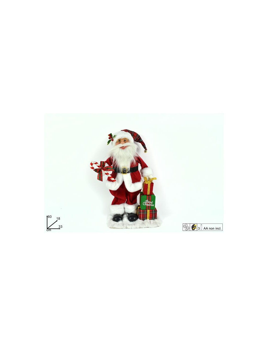 BABBO NATALE CON DONI MOVIMENTO E MUSICA su TreG Ingrosso