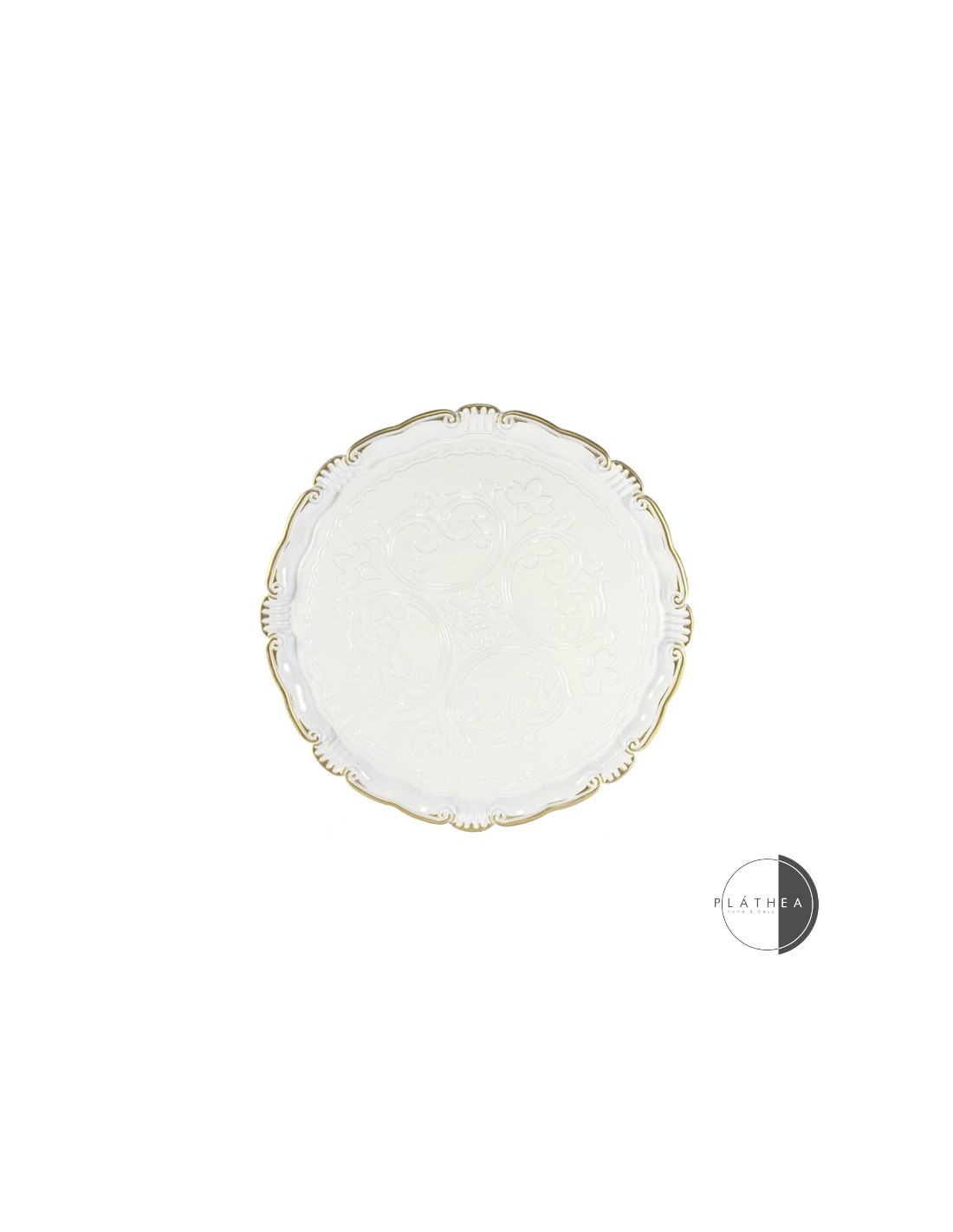 SOTTOPIATTO BIANCO D33CM PVC su TreG Ingrosso