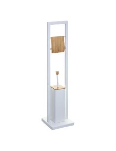 PORTAROTOLO+SCOPINO 160926A BIANCO/BAMBOO su TreG Ingrosso