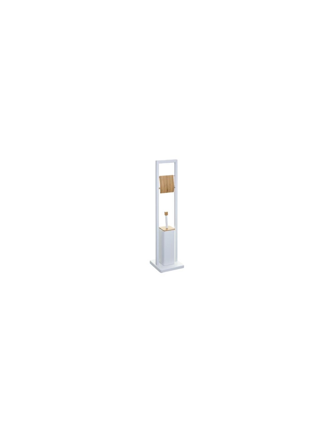 PORTAROTOLO+SCOPINO 160926A BIANCO/BAMBOO su TreG Ingrosso