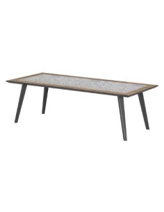 TAVOLO LAMBADA 213X92 DECORO CERAMICA 165267 su TreG Ingrosso