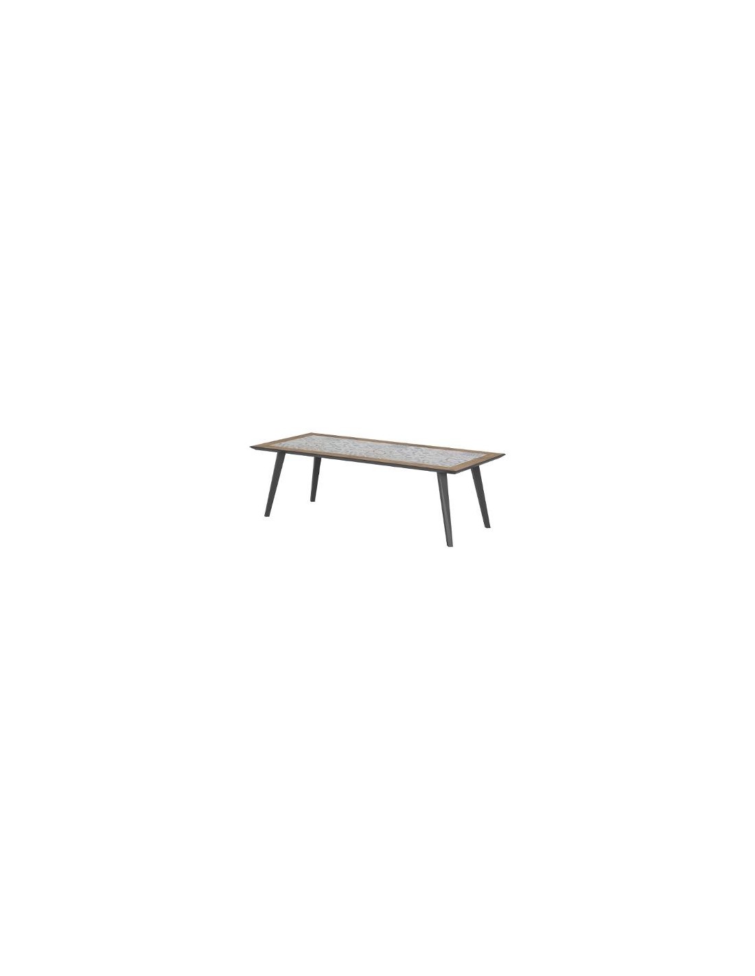 TAVOLO LAMBADA 213X92 DECORO CERAMICA 165267 su TreG Ingrosso