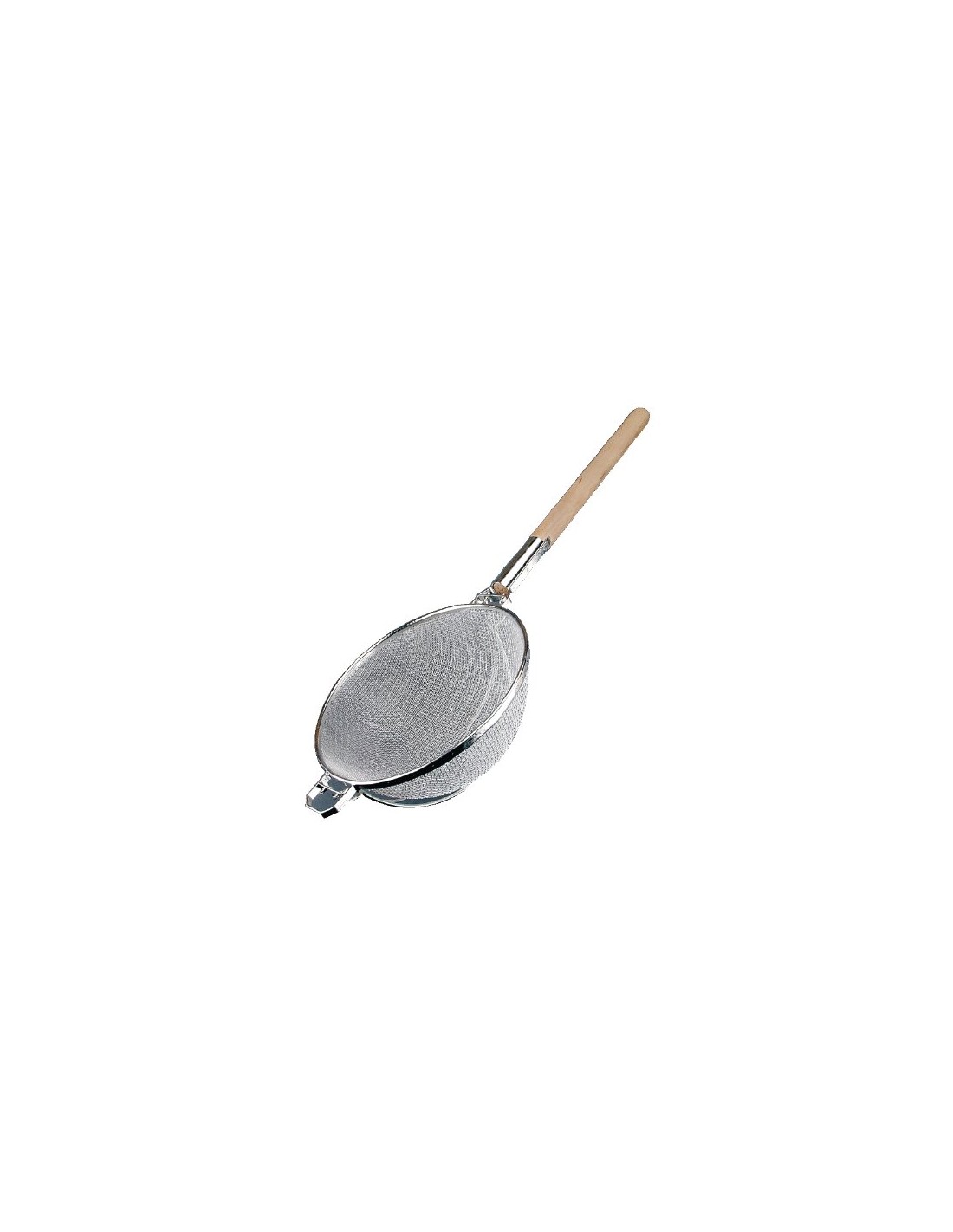 PASSABRODO IN ACCIAIO INOX CON MANICO IN LEGNO 30CM METALTEX su Tre...