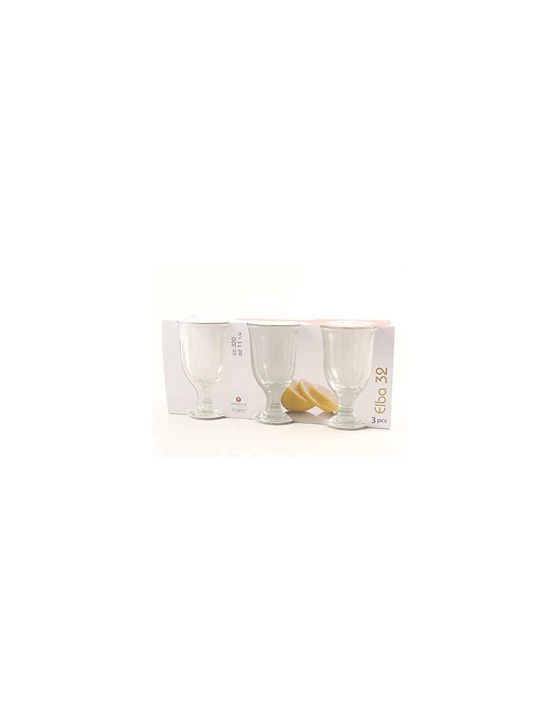 ELBA BICCHIERI ACQUA 32 CL SET 3 BORGONOVO su TreG Ingrosso