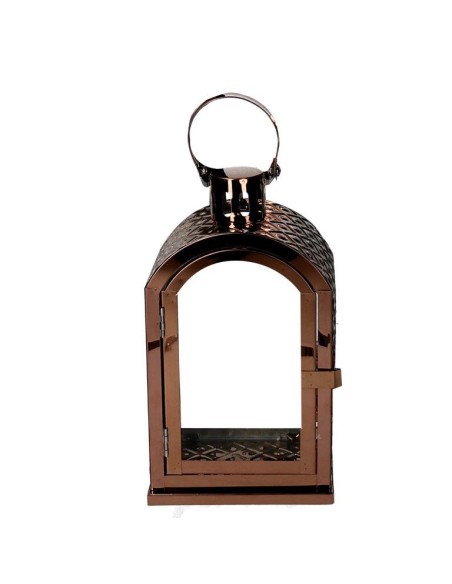LANTERNA 1 MIS LEGNO RAME 15X12X27CM su TreG Ingrosso