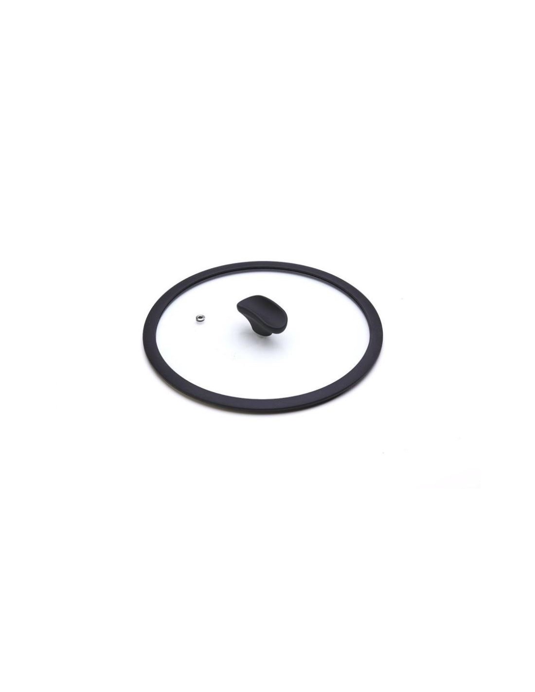 COPERCHIO IN VETRO CON BORDO IN SILICONE D.16 CM MONETA su TreG Ing...