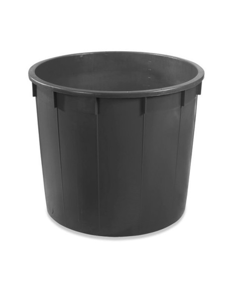 MASTELLONE TONDO 350 LT NERO PLASTIME su TreG Ingrosso