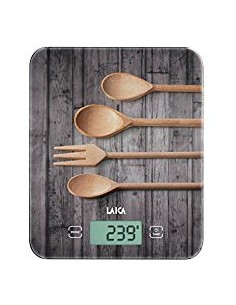 BILANCIA TOUCH SENSOR SERIGRAFIA LEGNO 1G/10KG KS5010N LAICA su Tre...