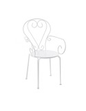 SEDIA ETIENNE BIANCO 49x49x89CM su TreG Ingrosso