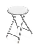 SGABELLO PIEGHEVOLE JOY BIANCO IMBOTTITO 30x45cm BIZZOTTO su TreG I...