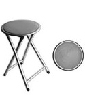 SGABELLO PIEGHEVOLE JOY GRIGIO IMBOTTITO 30x45cm BIZZOTTO su TreG I...