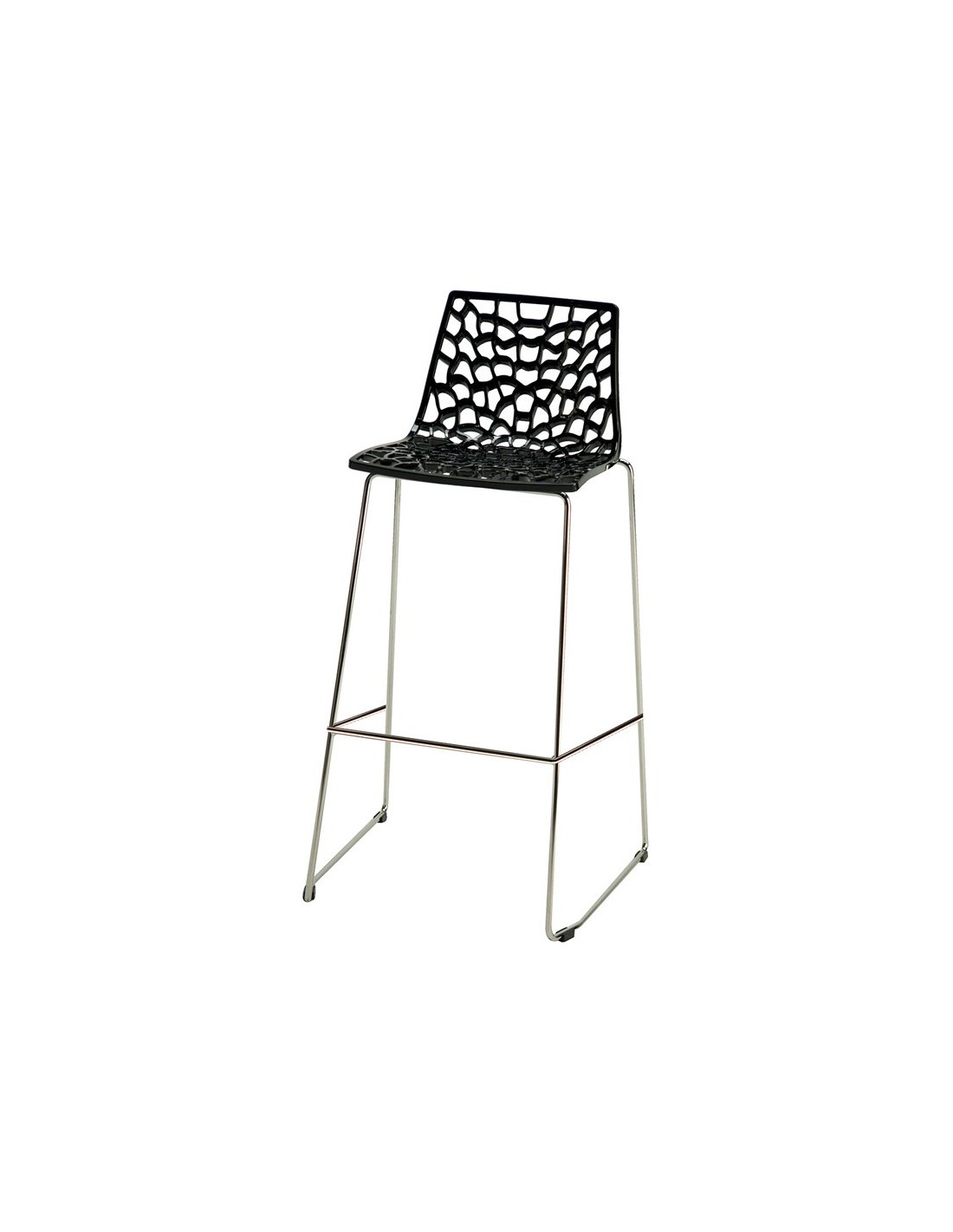 SGABELLO SPIDER 2801N NERO BASE FISSA 98X50X47CM IGAP su TreG Ingrosso