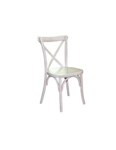 SEDIA CROCE 9054 BIANCA LEGNO su TreG Ingrosso