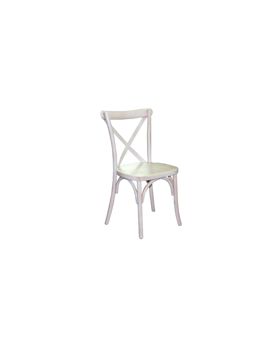 SEDIA CROCE 9054 BIANCA LEGNO su TreG Ingrosso