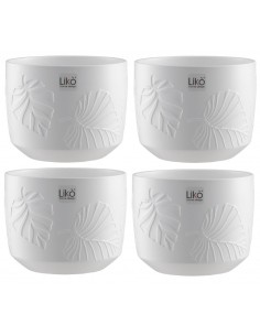 CACHEPOT CR64/19W D18 H18 BIANCO su TreG Ingrosso