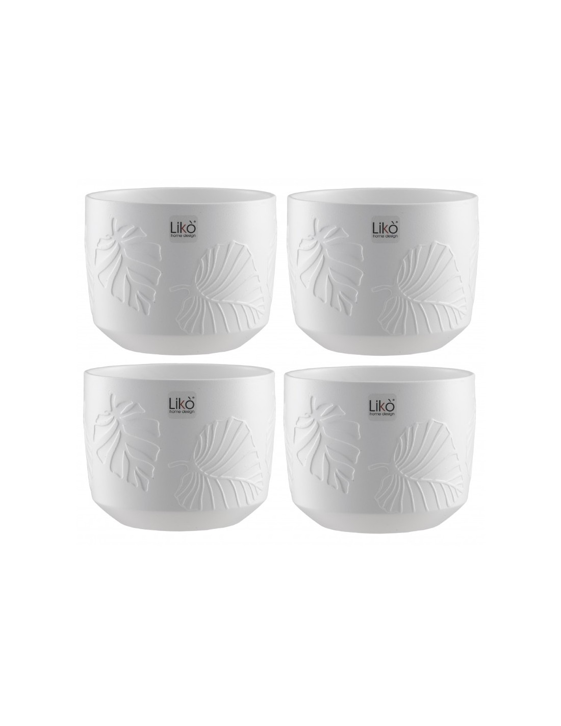 CACHEPOT CR64/19W D18 H18 BIANCO su TreG Ingrosso