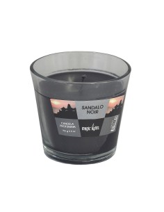 CANDELA IN BICCHIERE VETRO 140GR SANDALO su TreG Ingrosso