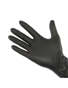 CONF 100 GUANTI NITRILE NERI MIS XL su TreG Ingrosso
