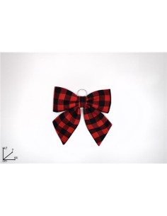 FIOCCO 44CM QUADRI NERO/ROSSO su TreG Ingrosso