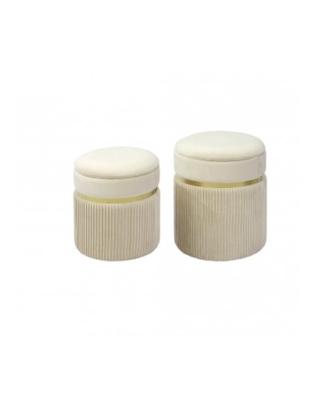 POUF 74376 1 MIS SION BEIGE D32X38CM su TreG Ingrosso