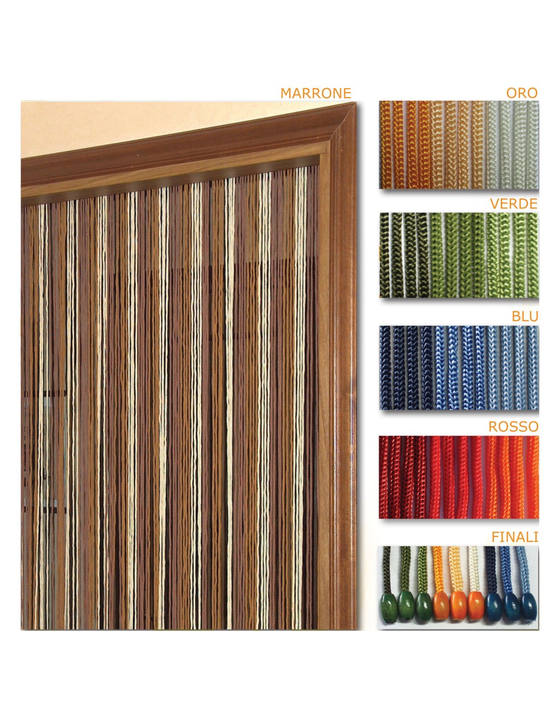TENDA ANTIMOSCHE NIAGARA 100 X 220 IN PVC COLORI ASSORTITI REDS su ...