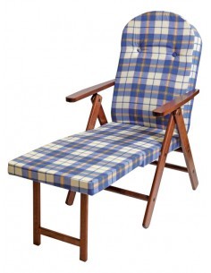 POLTRONA AMALFI CON PROLUNGA IN LEGNO 105 CM MASLEGNO su TreG Ingrosso
