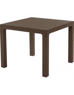 TAVOLO ARES IN PLASTICA 70X70X74 CM ESPRESSO ARETA su TreG Ingrosso