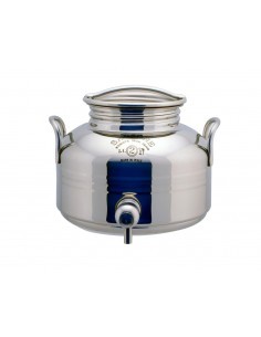 BIDONE EUROPA IN ACCIAIO INOX 2 LT CON RUBINETTO su TreG Ingrosso