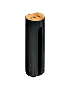DISPENSER TAMPONI 24CM NERO su TreG Ingrosso