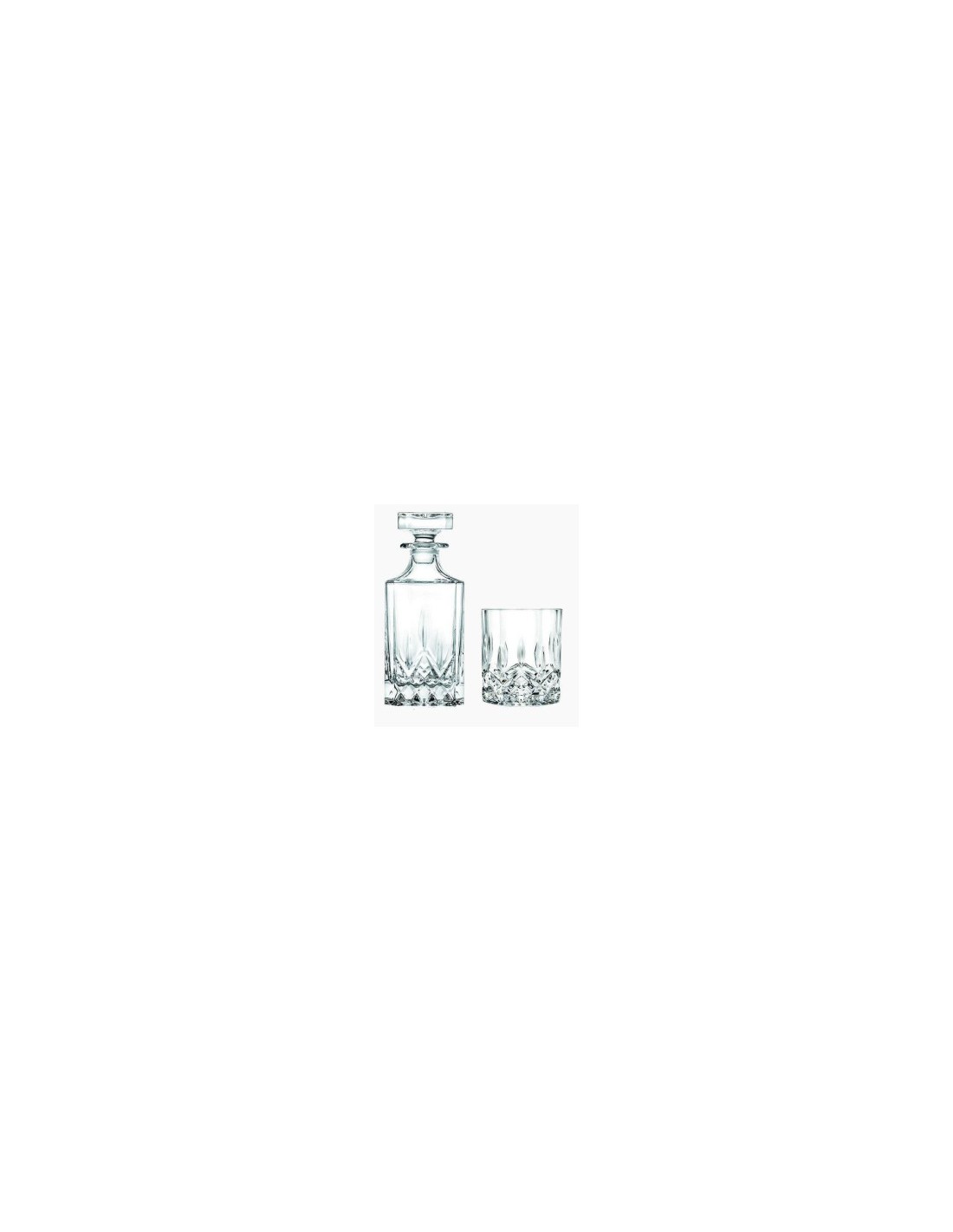 OPERA SET WHISKY 7PZ BOTTIGLIA+6 BICCHIERI su TreG Ingrosso