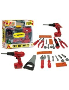 TEO'S 66819 SET ATTREZZI CON TRAPANO ASSORTITO su TreG Ingrosso