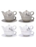 TEIERA 78693 CERAMICA CON TAZZA DECORI ASSORTITI su TreG Ingrosso
