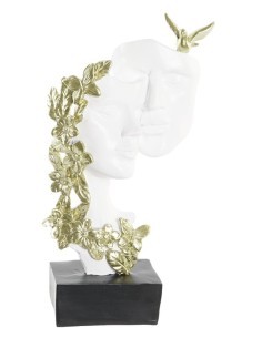 FIGURA VOLTI FD203292 RESINA 15,5X8X28CM BIANCO su TreG Ingrosso
