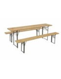 TAVOLO CON 2 PANCHE 70X220 CM MANIFATTURA QUATTRO F su TreG Ingrosso