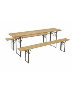 TAVOLO CON 2 PANCHE 70X220 CM MANIFATTURA QUATTRO F su TreG Ingrosso