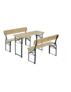 SET BIRRERIA 115X60X76 TAVOLO CON DUE PANCHE LUSSO su TreG Ingrosso