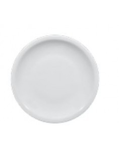 ROMA PIATTO PIANO 26 CM BIANCO SATURNIA su TreG Ingrosso