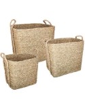 CESTINO 157048 3 MIS CANNA 44,5X41,5X39,5CM CON MANICI