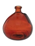 VASO 160102I VETRO RICICLATO AMBRA 21X22CM