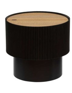 TAVOLINO 197740D ENOLA MDF NERO 38,5X35CM