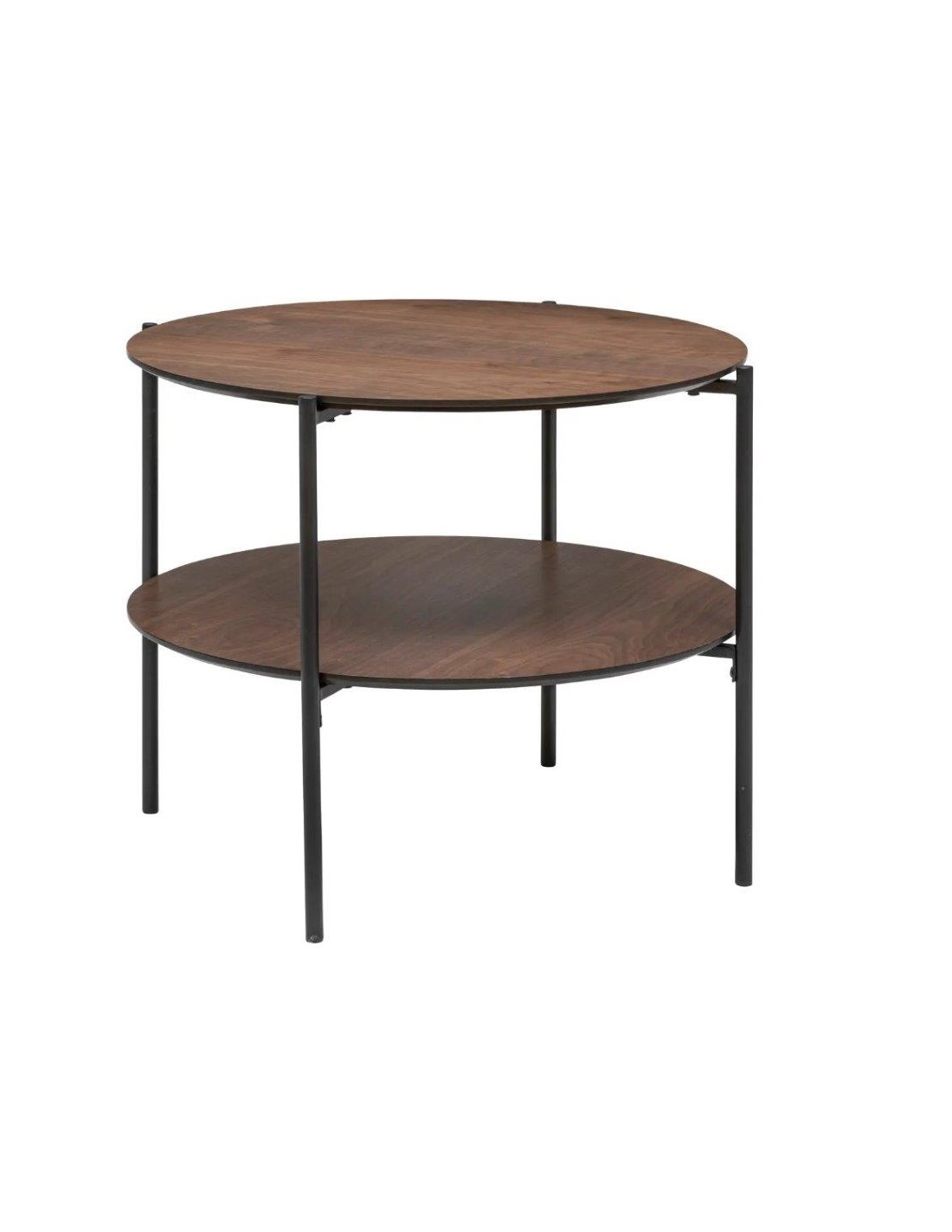 TAVOLINO 197756A MDF/METALLO MARRONE 63X52CM
