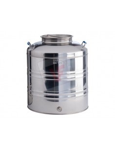 BIDONE IN ACCIAIO INOX 25 LT CON PREDISPOSIZIONE su TreG Ingrosso