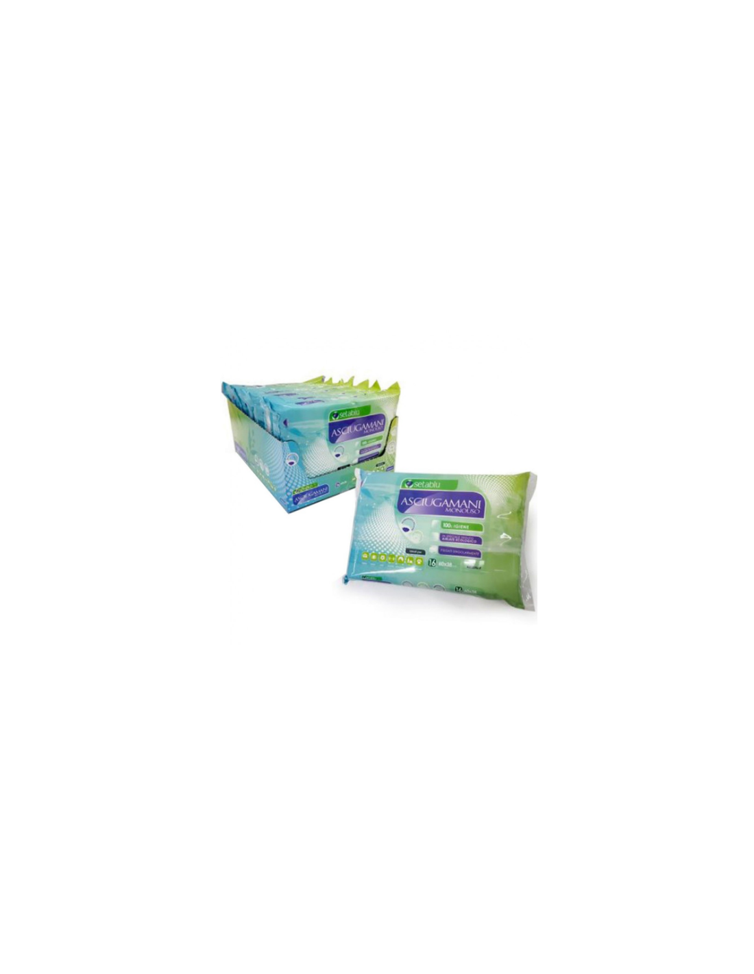 CONF 16 ASCIUGAMANI 57666 MONOUSO 60X38