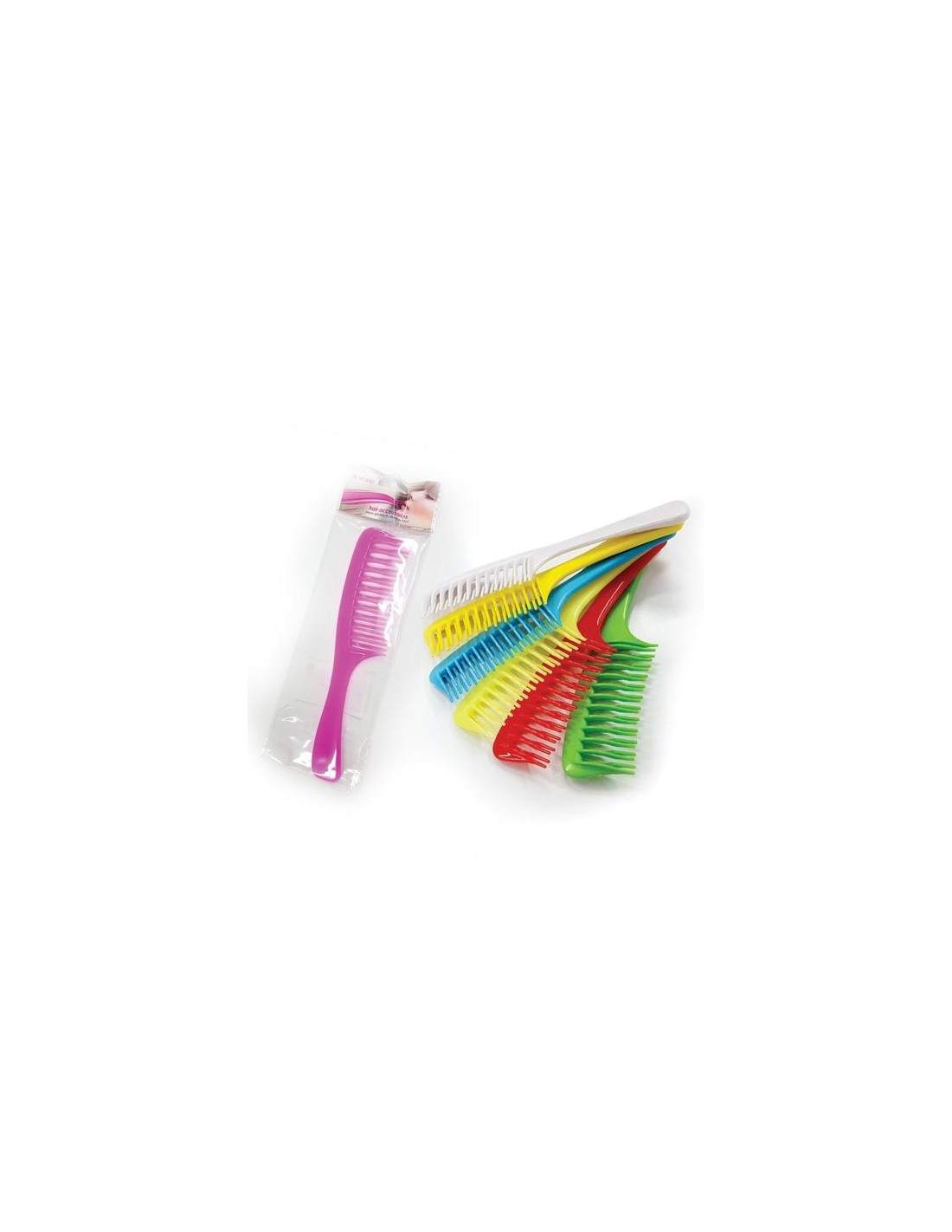 PETTINE 93343 SCIOGLI NODI DENTI DOPPI COLOR