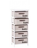 MOBILETTO 101866 LEGNO 5C TESSUTO 40X29X90H