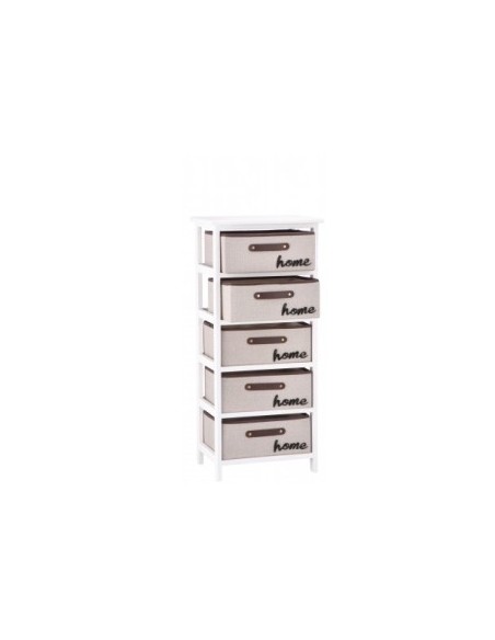MOBILETTO 101866 LEGNO 5C TESSUTO 40X29X90H
