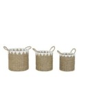 CESTA DC209690 3 MIS FIBRA 35X35X45CM CON MANICI