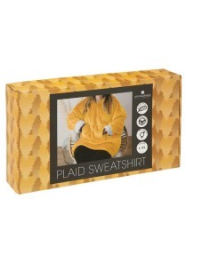 PLAID 181122R FELPA CON CAPPUCCIO OCRA